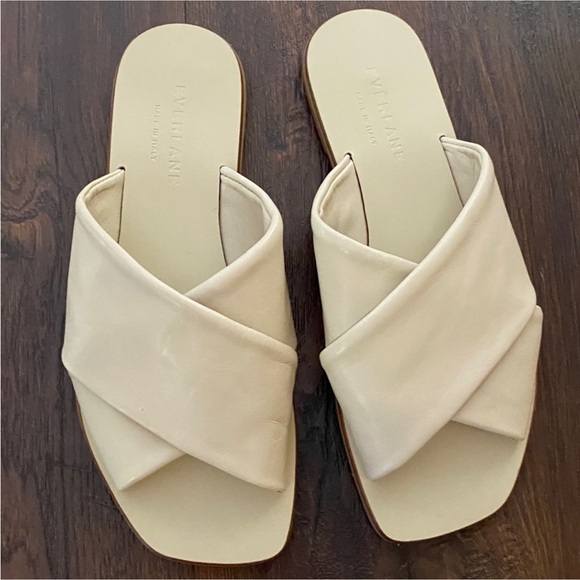 Everlane Shoes The Day Crossover Cream Sandals New size 5 - Picture 6 of 9